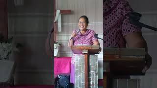 hmpci Pastor Mira, in her challenge of today's sermon 'Keeping Important of Basic Truth