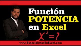 Función POTENCIA en Excel