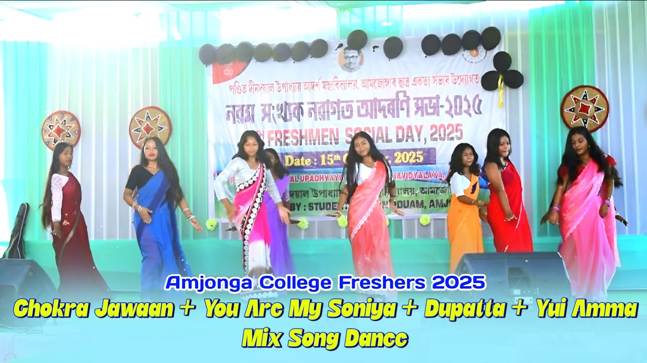 Chokra Jawaan + You Are My Soniya + Dupatta + Yui Amma Mix Song Dance | Amjonga College 2025