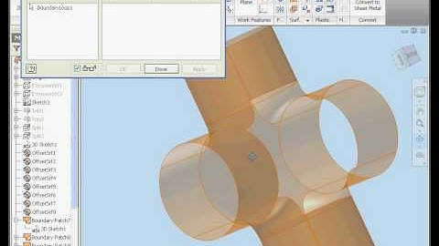 Autodesk Inventor surface design