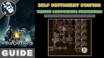 X4 Foundations Station Building Guide: Turret Components Production (Building x4 Guide)