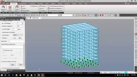 4. Applying Load & Response Spectrum Function in Midas Gen 2015