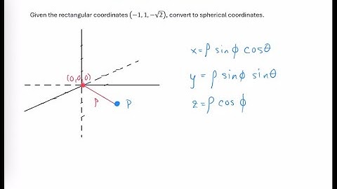 Convert Ordered Triple to Spherical Coordinates