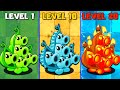PvZ2 Discovery - Every Plant LOW vs MID vs MAX Level - Who Will Win?