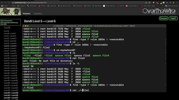 OverTheWire Bandit Level 5-6