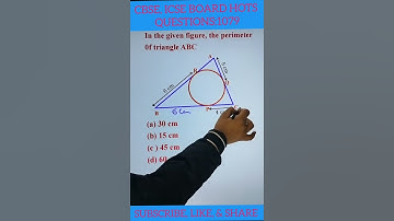 In the given figure, the perimeter 0f triangle ABC (a) 30 cm(b) 15 cm(c ) 45 cm(d) 60 cm