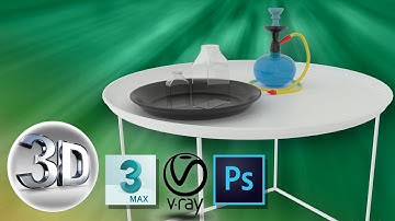 Table + Hookah 3D Model (Timelapse Video)