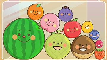 Watermelon Merge Game - Level Up Fruits | Suika Game ASMR Gameplay Walkthrough | Reaching Max Level