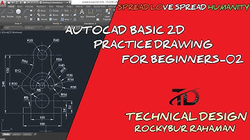 AutoCad Basic 2D Drawing For Practice -2