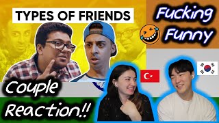 Types Of Friends | Jordindian | Friendship Day | Couple Reaction!! 🤣