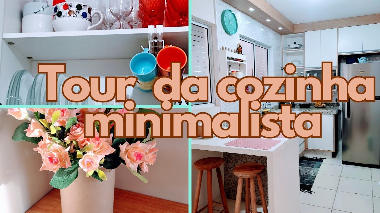 tour atualizado na cozinha minimalista funcional simples!
