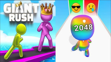 Giant Rush Vs Man Runner gameplay, New top Satisfying ASMR walkthrough video game, Android game