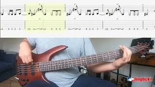 Limp Bizkit - Hot Dog - Bass Cover + Tabs