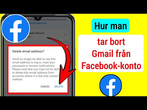 Hur man tar bort Gmail från Facebook-konto 