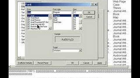 EndNote XI Tutorials - Sorting Preferences