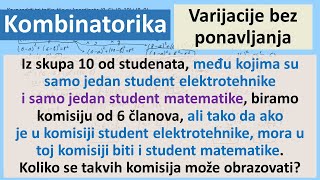 Kombinatorika. Varijacije Bez Ponavljanja Zadaci