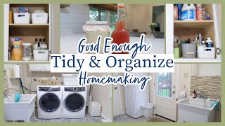 Laundry Room Refresh Tidy & Organize | Finding Contentment in Good Enough by Faith and Flour 12,989 views 8 days ago 26 minutes