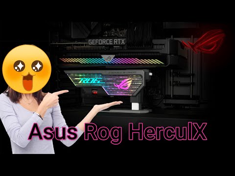 Asus Rog HerculX Graphics Card Holder Installation Video