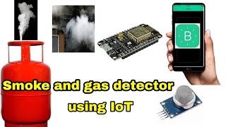 Smoke, Lpg, H2, Ch4 Gas Detector Using Iot Blynk Node Mcu Esp8266