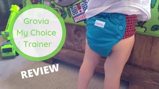 Grovia My Choice Trainer Cloth Diaper Training Pants Review + Demo on 2 Year Old