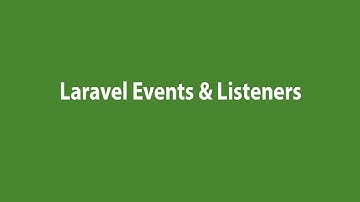 Laravel Events & Listeners Hindi | #LaravelEventsListeners