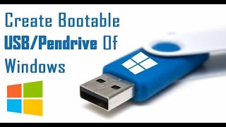 how to make a bootable usb drive of windows (10, 8.1, 7, xp) easy way.