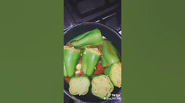 فلفل حلو محشي بالأرز طريقة سهلة وبسيطة 
