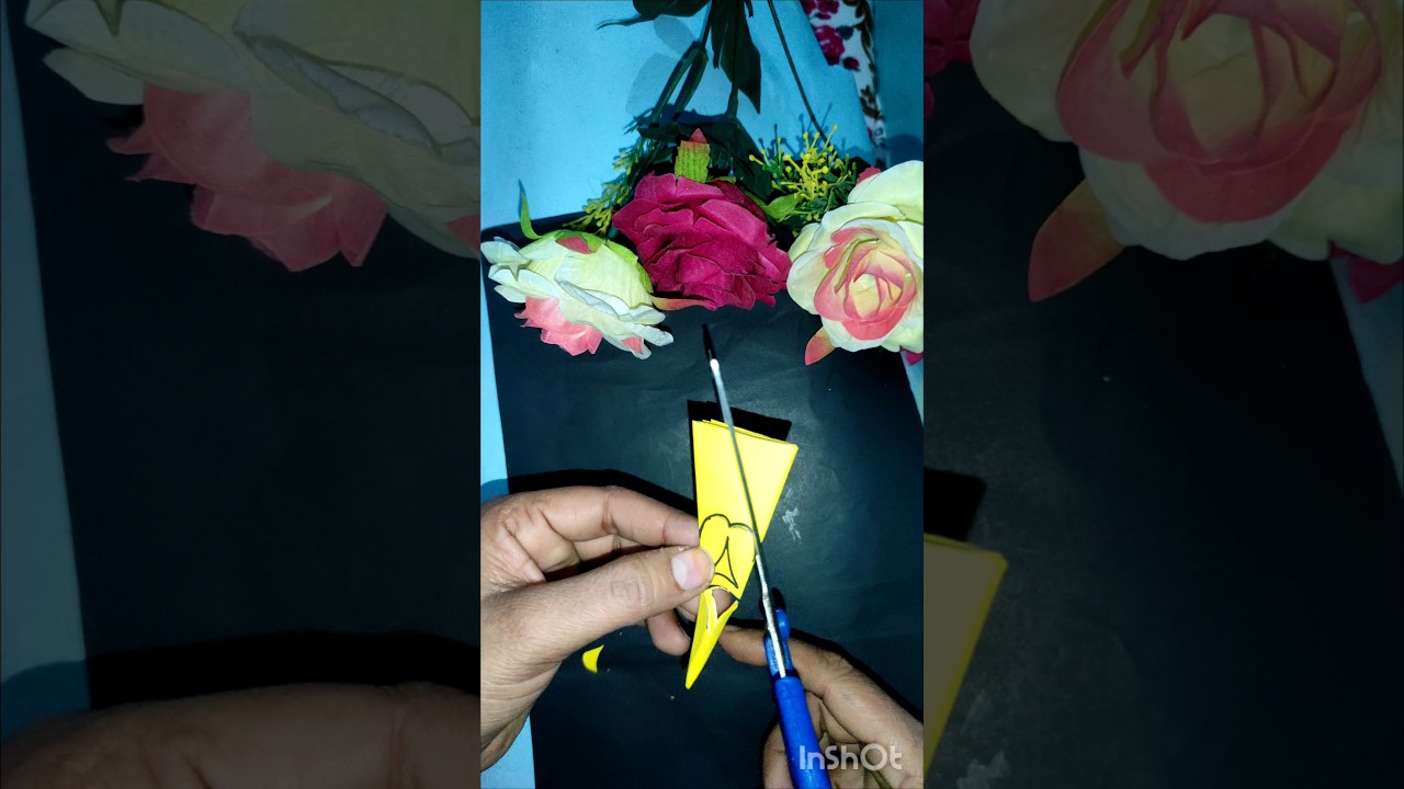 colour paper cutting idea 