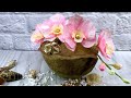 Орхидея Фаленопсис из гофрированной бумаги /мастер класс веточка орхидеи / DekoratoroDIY
