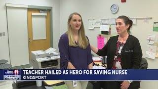 Kingsport school nurse credits teacher for saving her life after allergic reaction