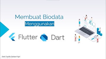 Membuat Biodata menggunakan Flutter dan Dart pada VS Code