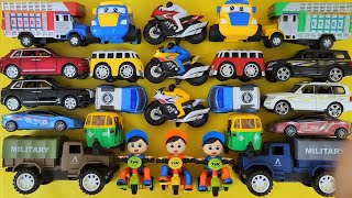 Colorful Toy Car Video For Toddlers Army Truck, Superhero Cars More