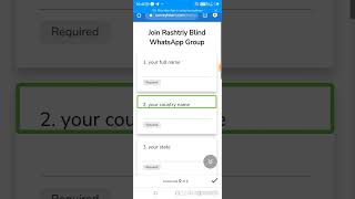 how to join rashtriy blind WhatsApp group with TalkBack from blind user screenshot 3