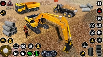 New Construction Simulator 3D: #32 JCB Excavator Driving Game - Android Gameplay