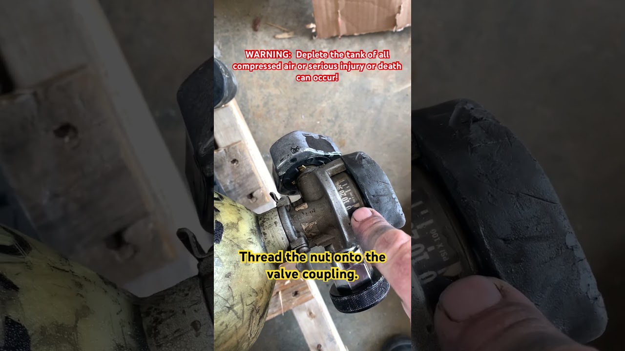 SCBA valve removal without special tools