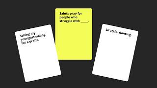 Playing the Catholic Card Game