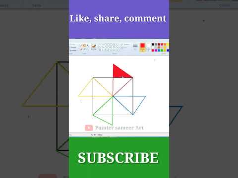 Google photo logo draw / ms paint in computer in drawing / #short #google #photo #mspaint