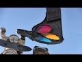 Extreme wind nearly folds semaphore arm in half Levy, New Mexico