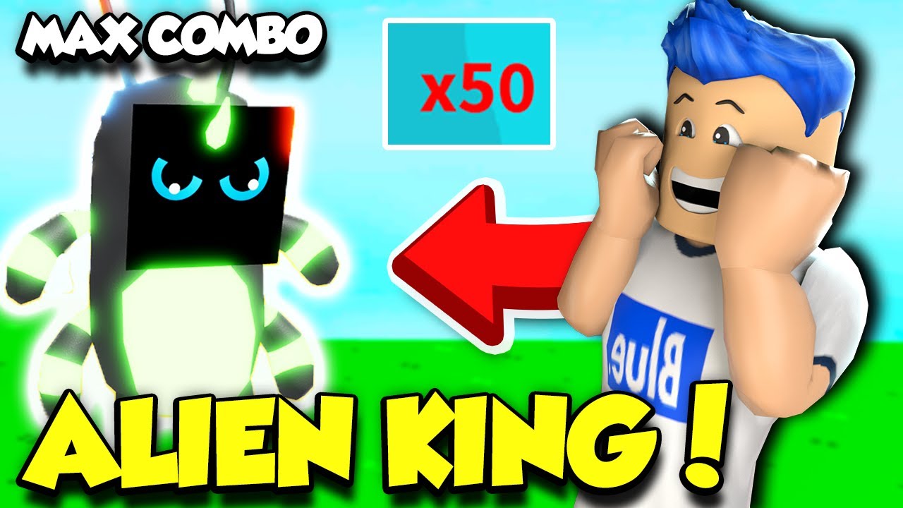 I Hatched The 09 Alien King Pet And Got Max Combo In Combo Clickers Roblox Youtube - king clicker roblox