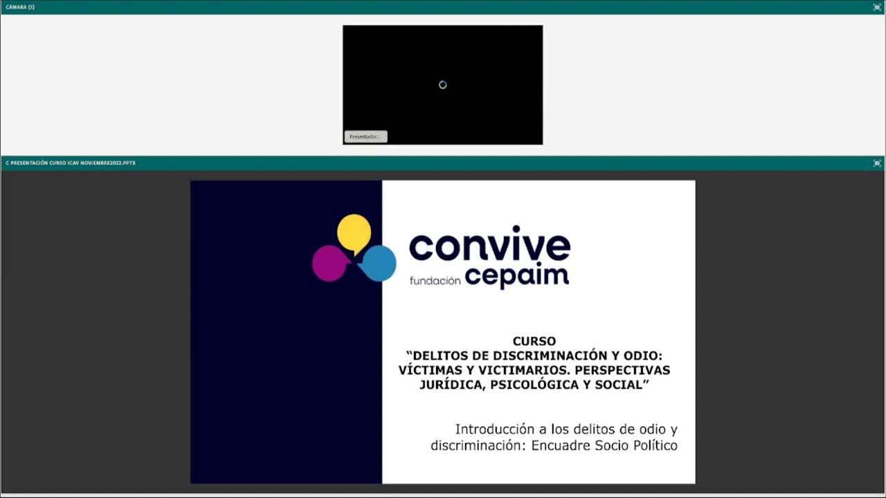 Curso delitos de discriminación y odio: víctimas, perspectiva jurídica, psicológica y social (I)