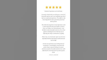 A Golden Review for Our Music Store! #reviews #review #yoursupport #yoursupportmatters