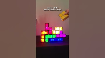 A nostalgic invention with #tetris #lamp #nostalgia #Love #fok #kid