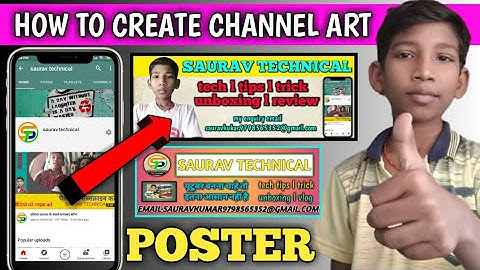 how to make professional banner for YouTube channel  🔥 only 5 minute l #sauravtechnical
