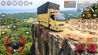Canter Truck Pulls Loads from the Top of a Hill | Bus Simulator Indonesia Mod screenshot 2