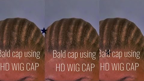 How to do a bald cap method using HD wig cap for beginners. #baldcapmethod #wigs