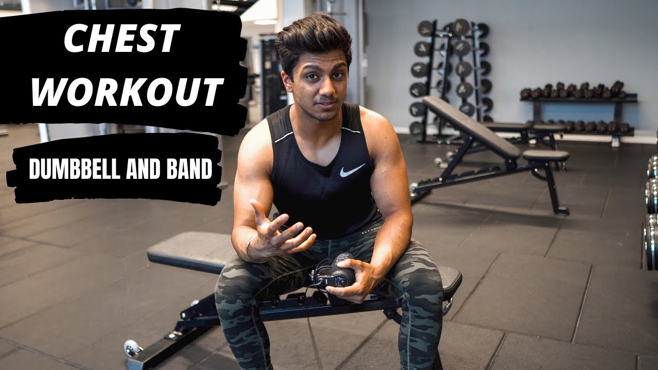 The PERFECT Chest Workout (LIMITED EQUIPMENT DUMBBELL & BAND) YouTube