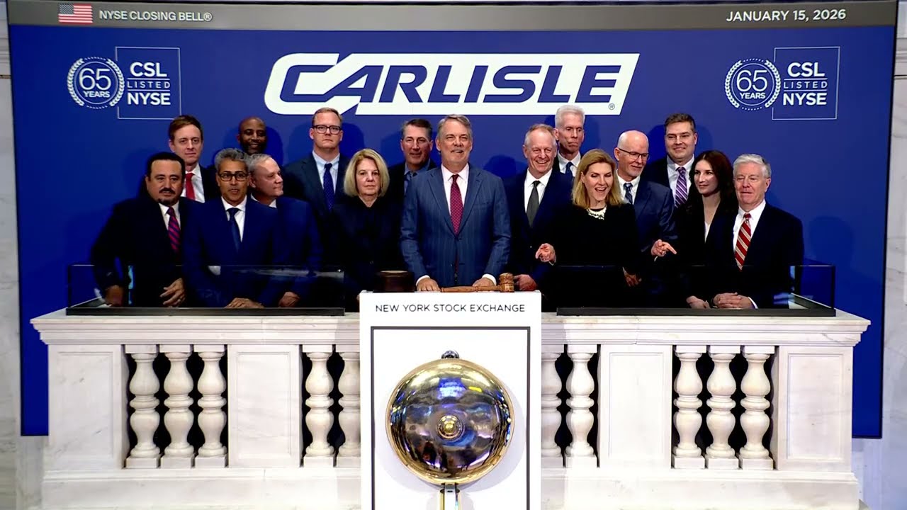 Carlisle Companies Incorporated (NYSE: CSL) Rings The Closing Bell®