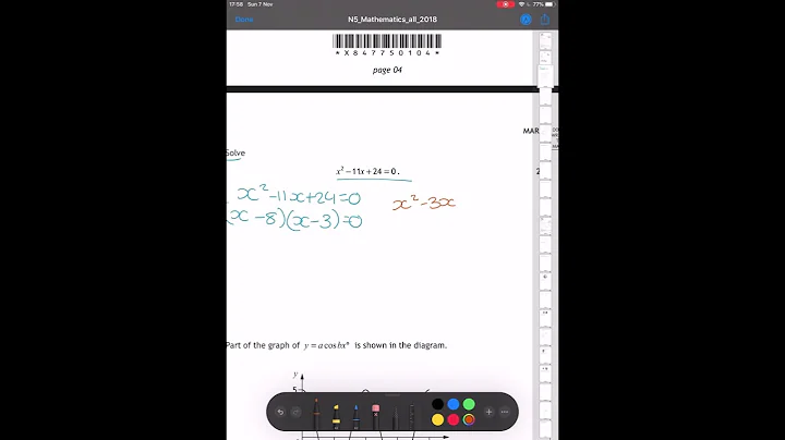 N5 Maths 2018 P.P- P1 Q5