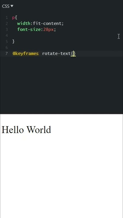 Text rotate | HTML CSS #Shorts - YouTube