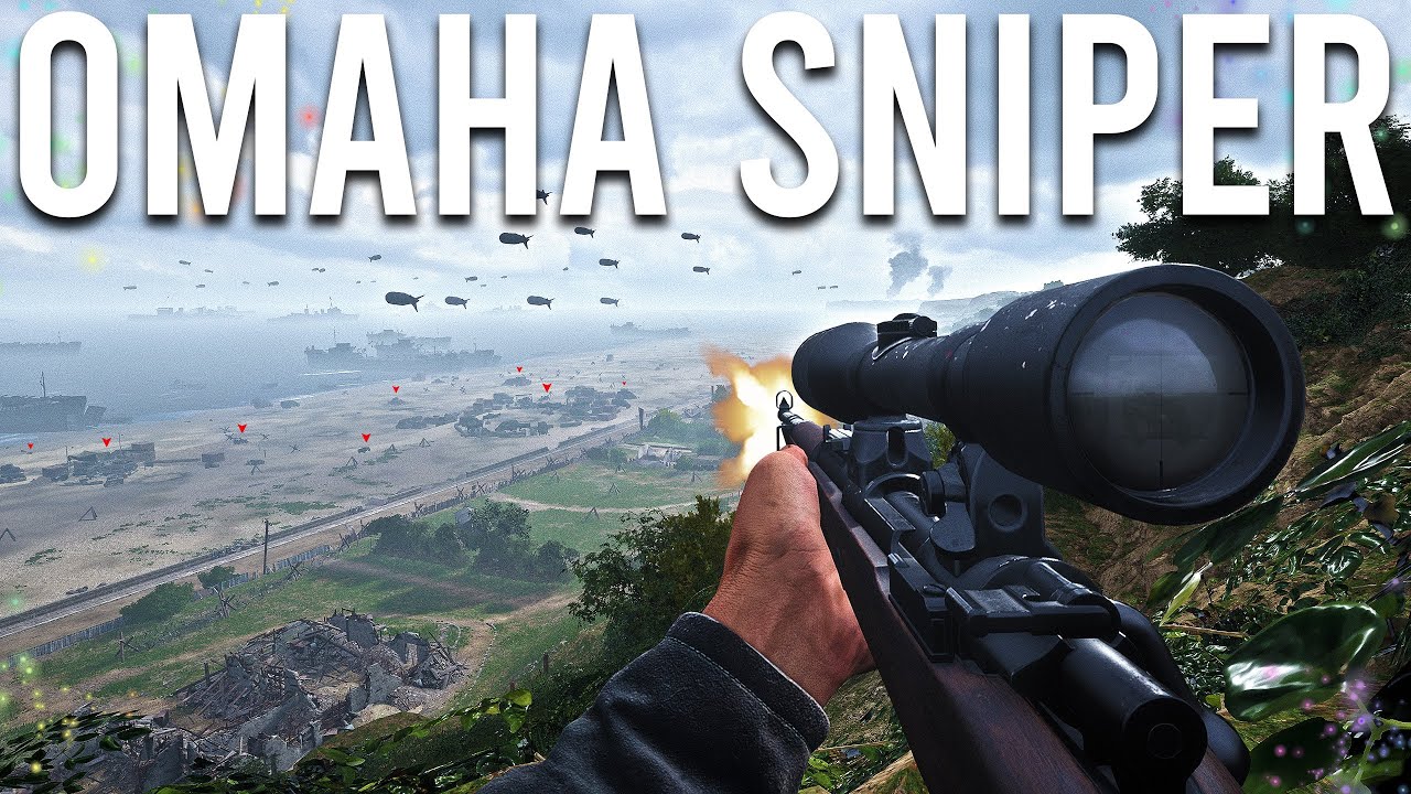 ⁣I defended Omaha Beach with a Sniper Rifle...